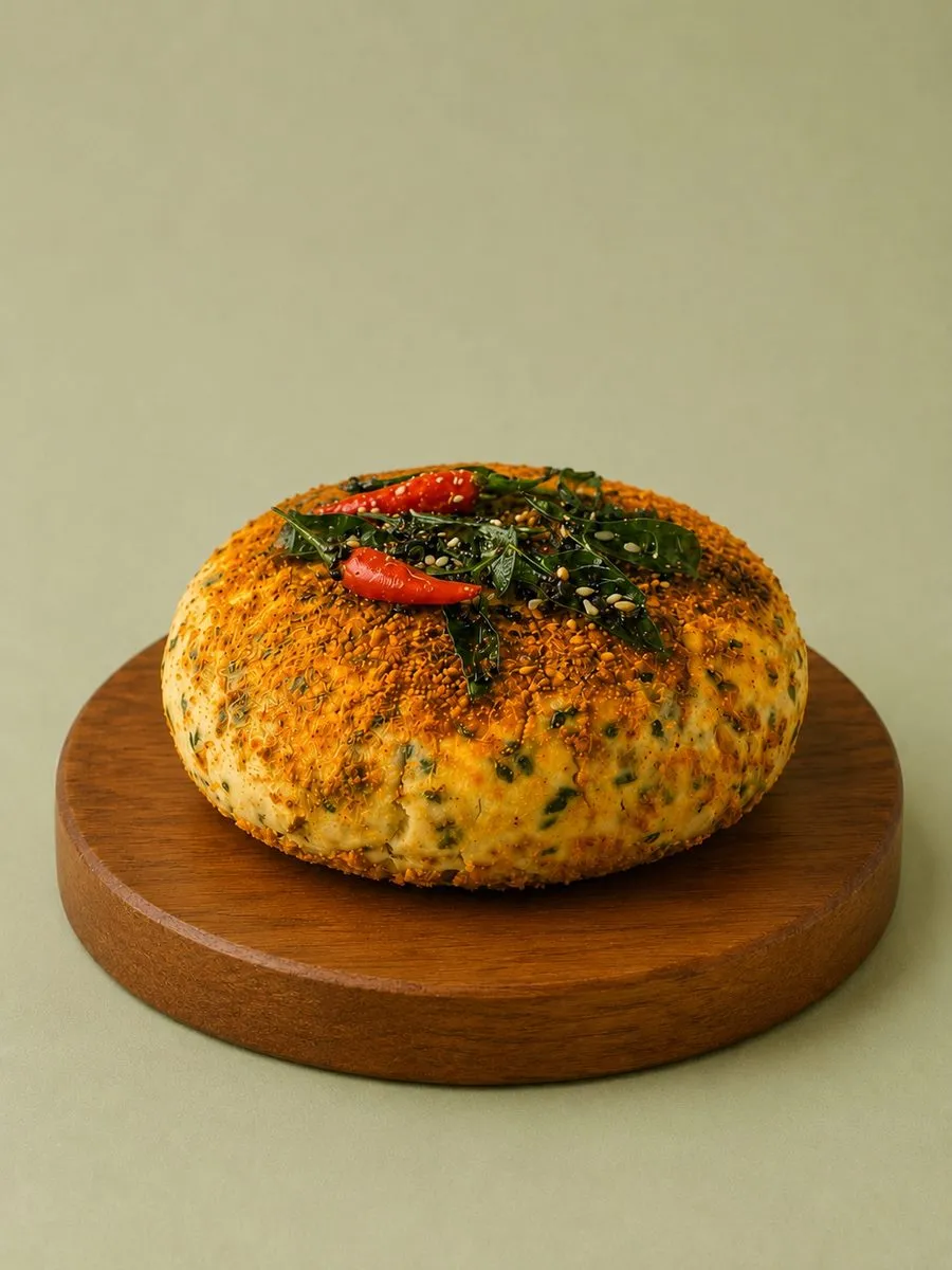 A wheel of Break of Dawn podi feta, cultured nut-based feta made from almonds